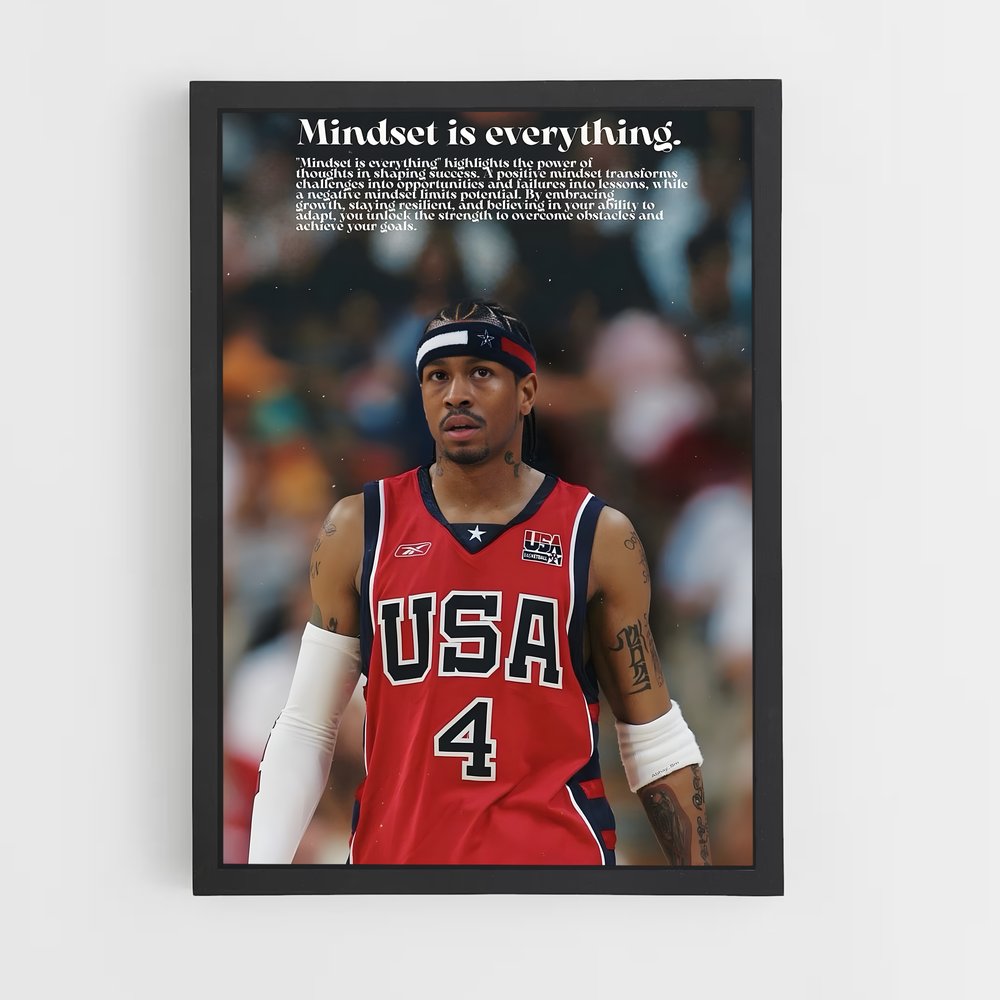 Poster Allen iverson gants – affiche Basketball (vue 2)